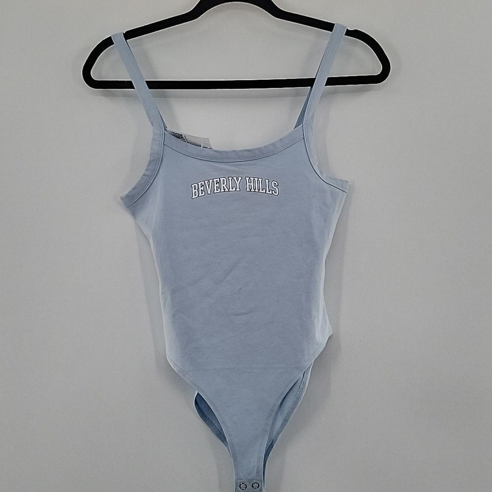 3 For$20 Forever 21 Baby Blue Bodysuit w/ snap on bottom size S